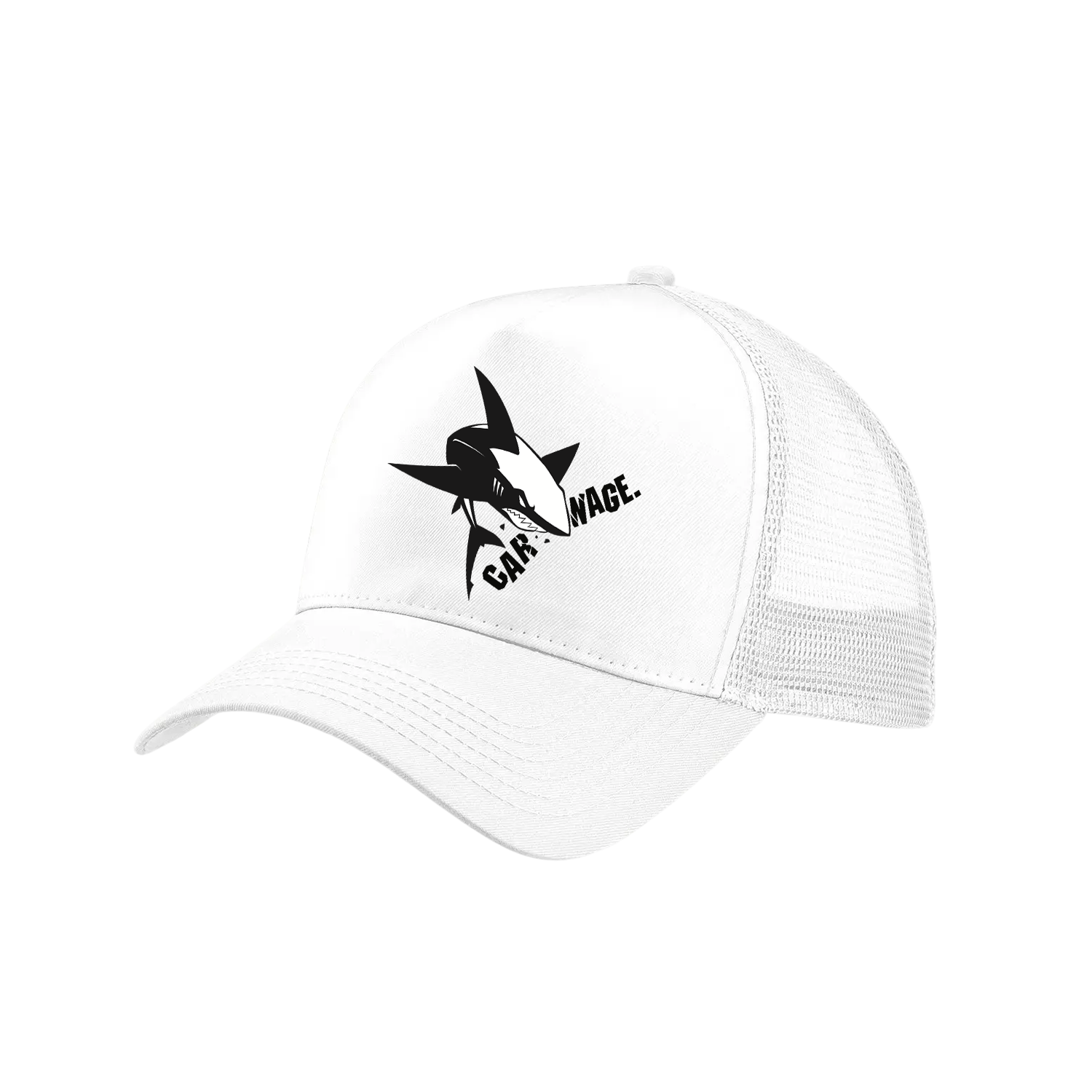Casquette Trucker Shark Blanche