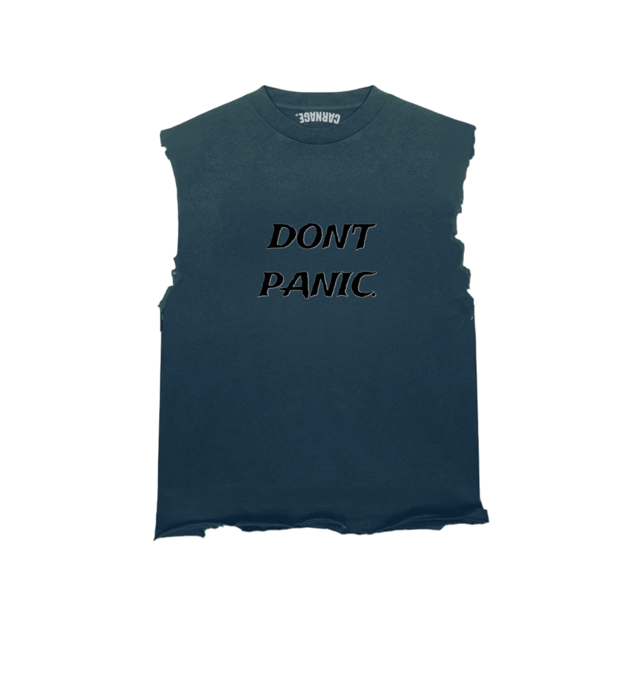 Tank bleu DON'T PANIC noir