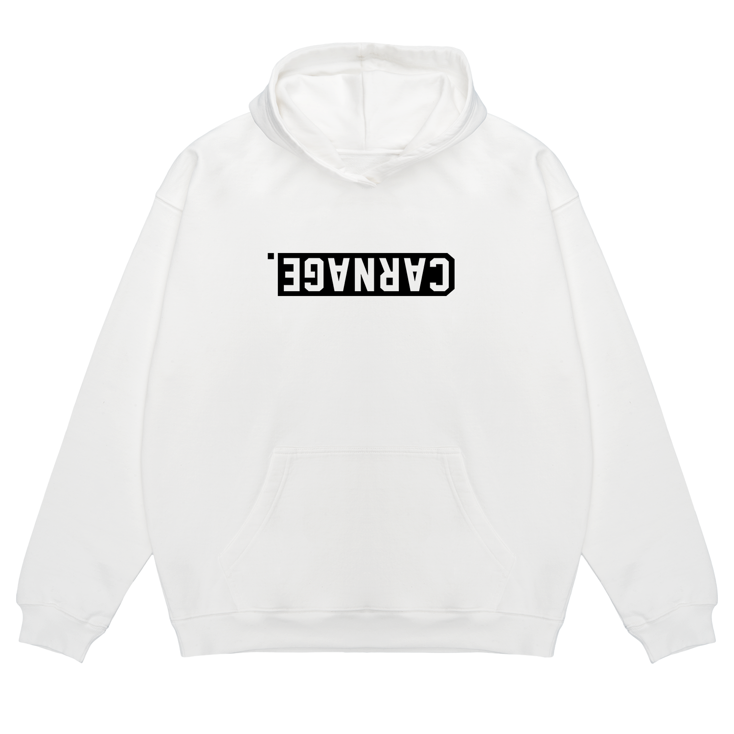 Sweat Oversize Label Blanc